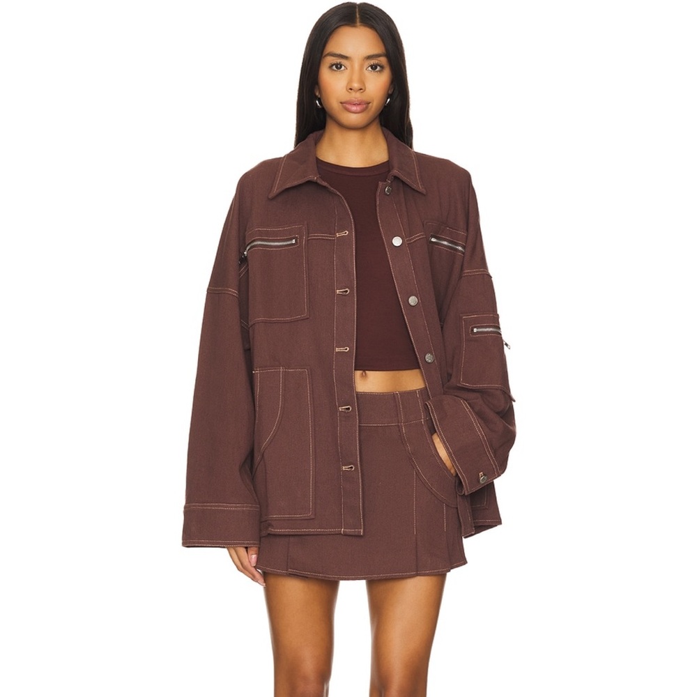 BY.DYLN Avant Jacket in Chocolate